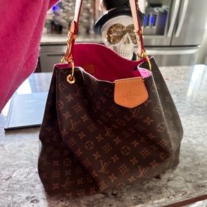 Gorgeous Fuchsia and Monogram Bag